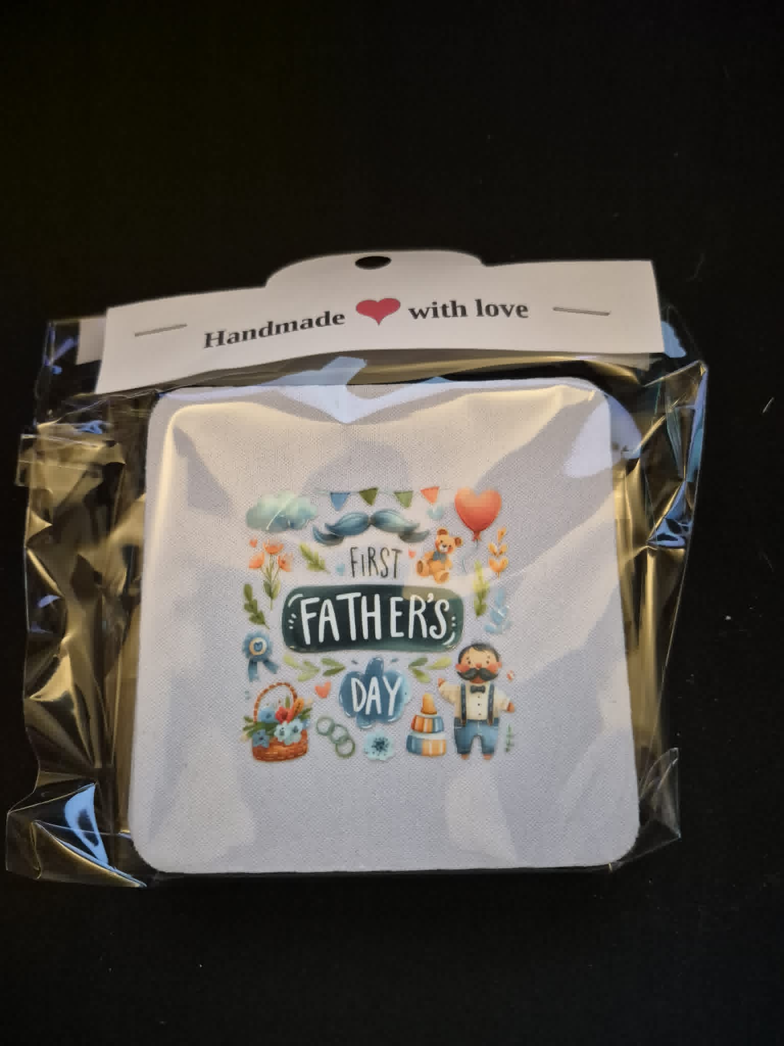 Square Sublimated Coaster Set – 4 Pack | Dad