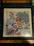 Diamond Art – Handcrafted, Framed & Ready to Hang (Peacock)