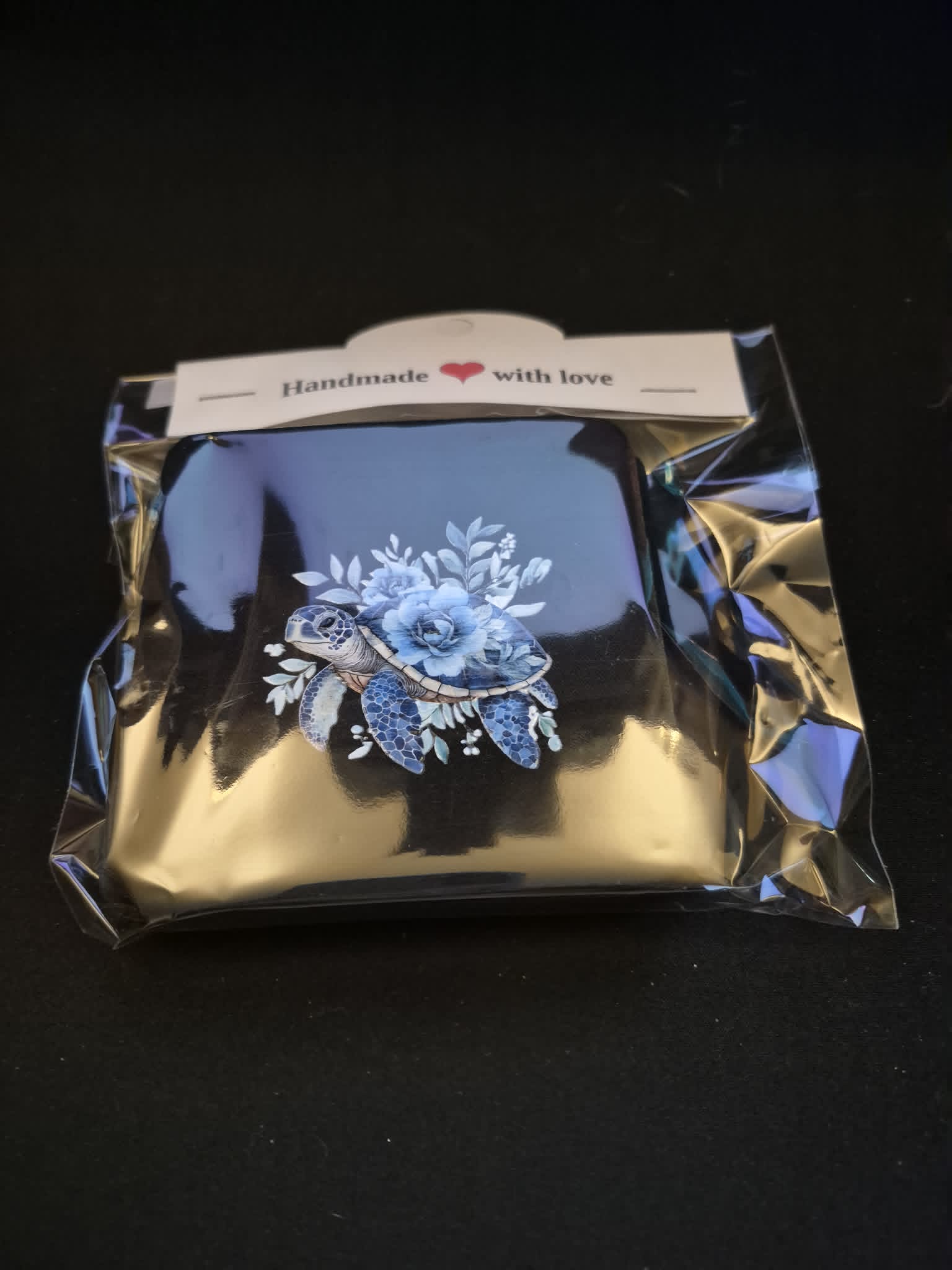 Square Sublimated Coaster Set – 4 Pack | Turtle