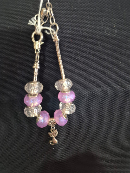 Bracelet - Each One Handcrafted w/ 7 1/2 in. Chain - Pandora Style and One-of-a-Kind