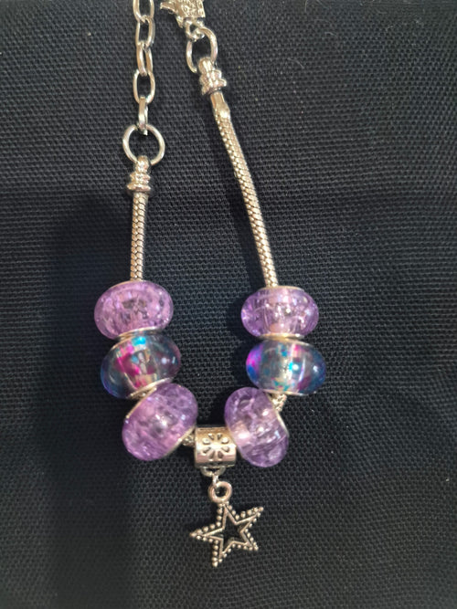 Bracelet - Each One Handcrafted w/ 7 1/2 in. Chain - Pandora Style and One-of-a-Kind