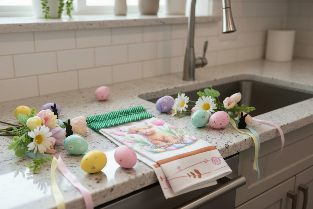 Non-Slip Stove Towels - Spring - Easter - 05