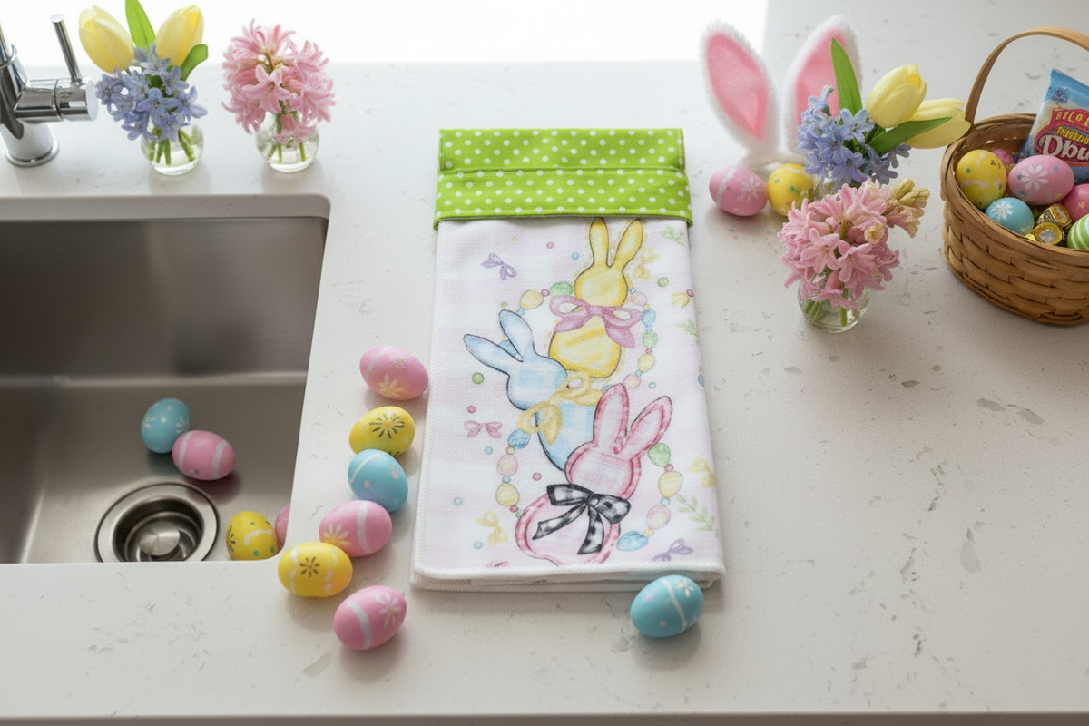 Non-Slip Stove Towels - Spring - Easter - 06