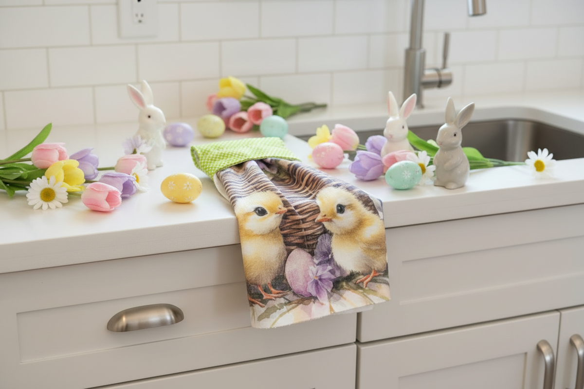 Non-Slip Stove Towels - Spring - Easter - 03