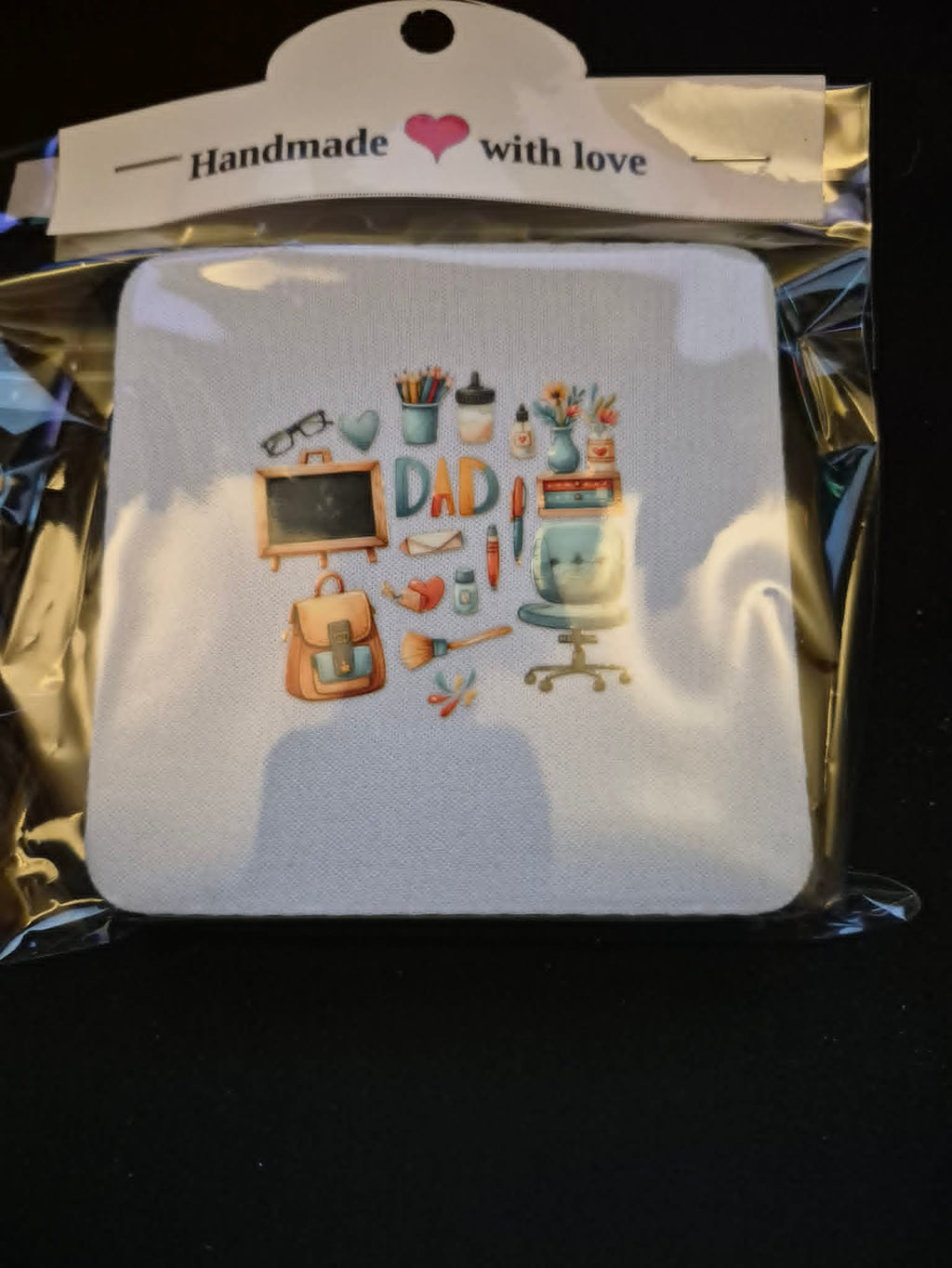 Square Sublimated Coaster Set – 4 Pack | 1st Fathers Day