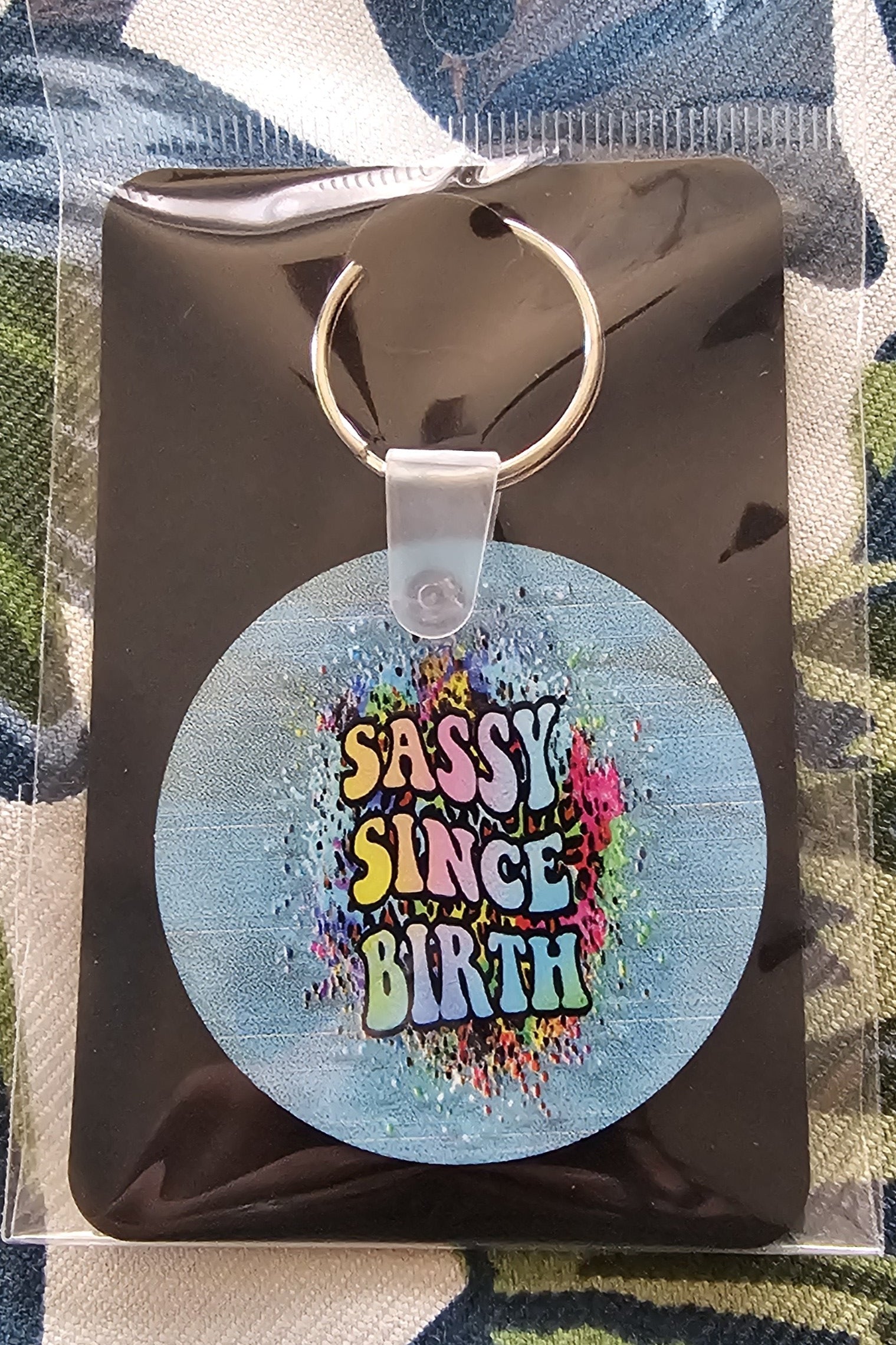 Handcrafted Key-Chains - Round - Sassy Since Birth