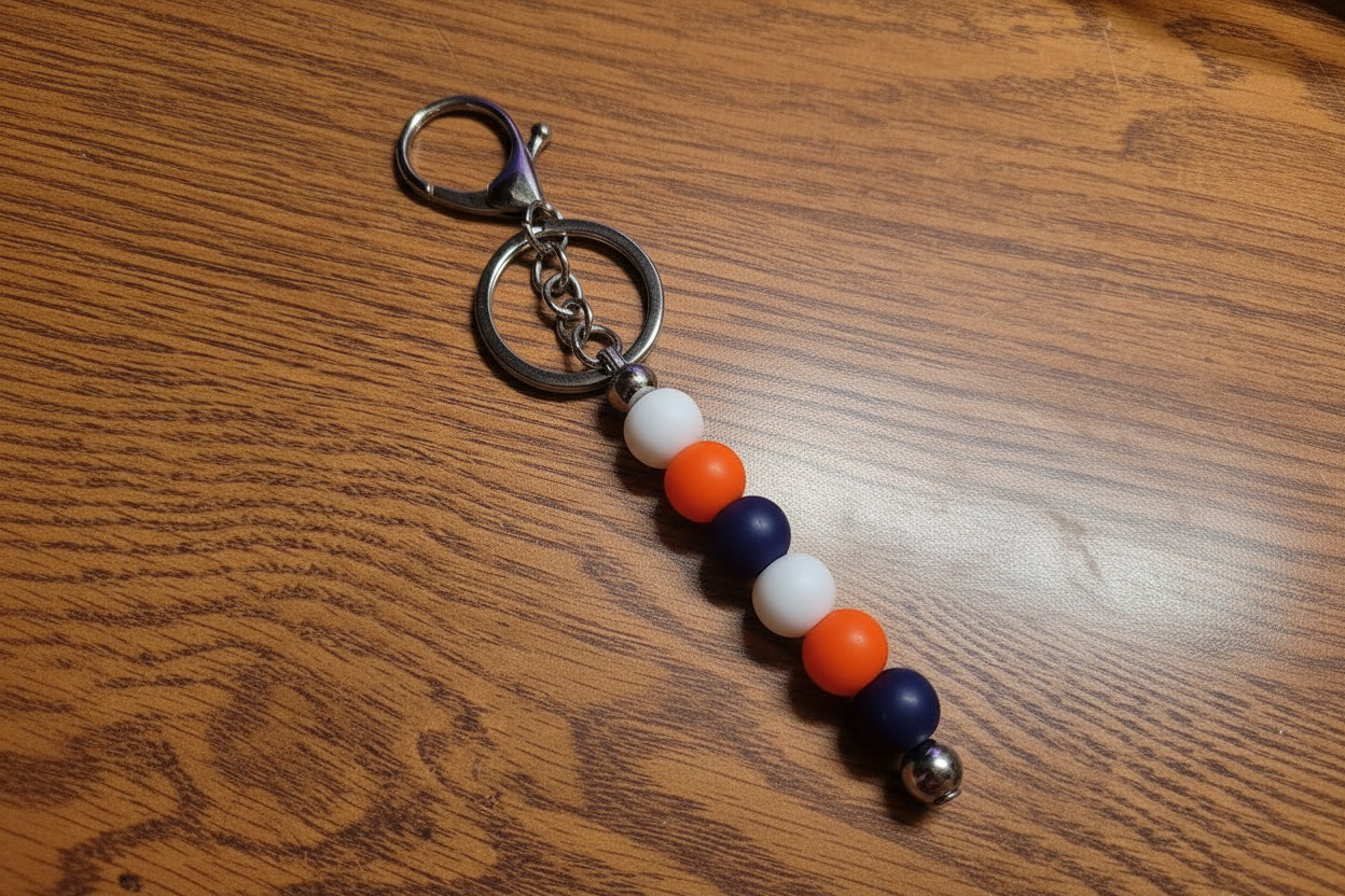 Handcrafted Beaded Keychains – Unique, Colorful,One‑of‑a‑Kind -06