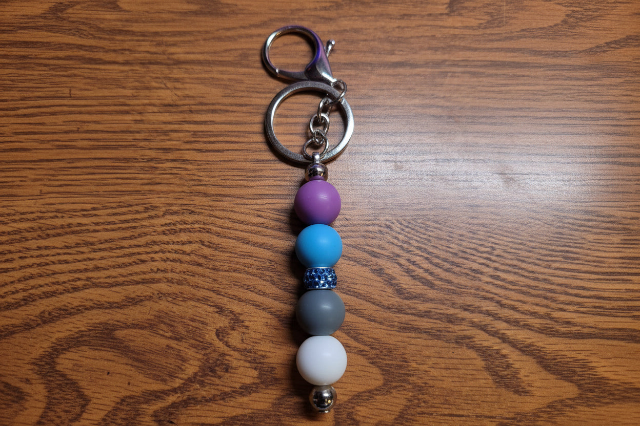 Handcrafted Beaded Keychains – Unique, Colorful,One‑of‑a‑Kind -10