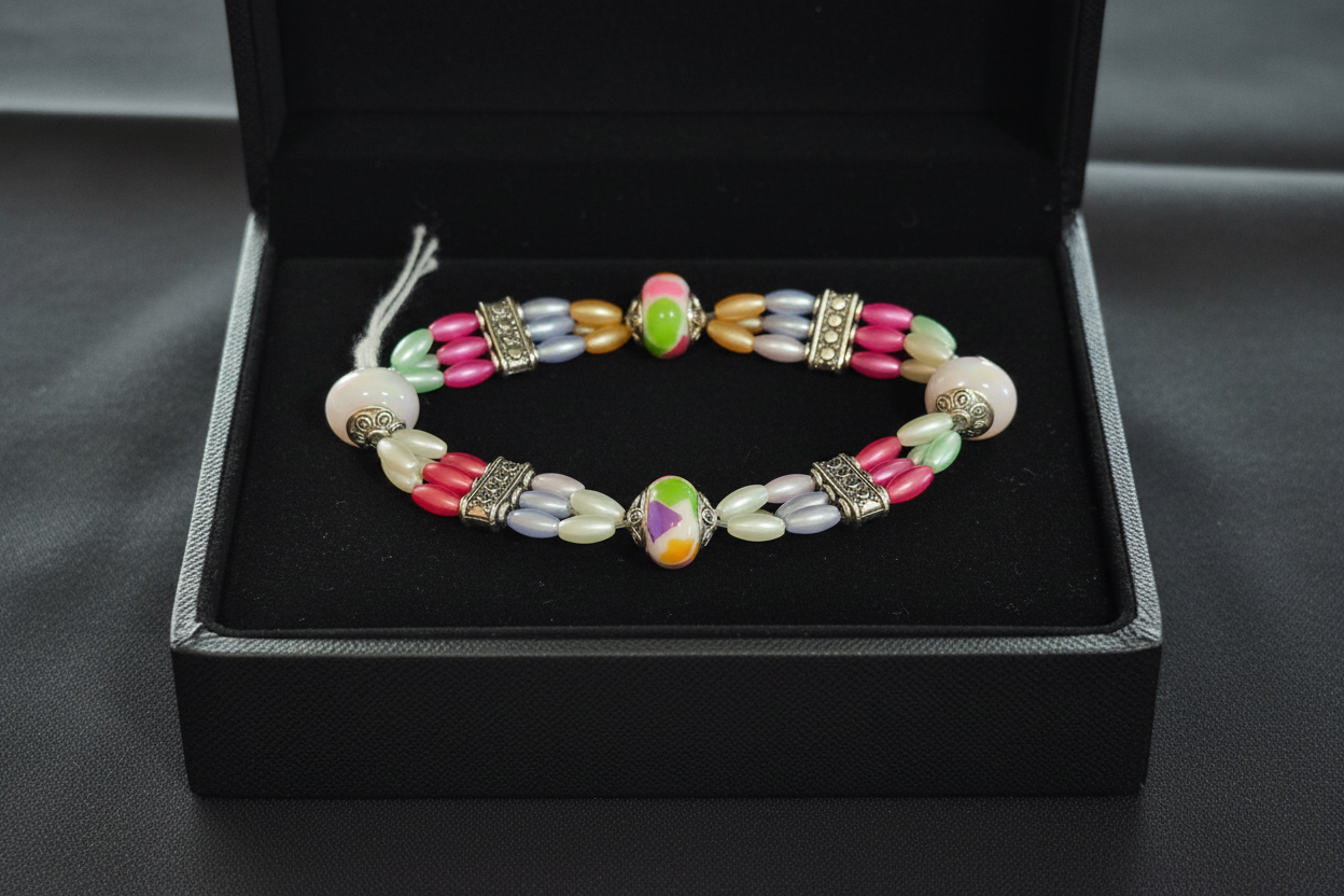 Beaded Bracelet (3 Strands)- 01