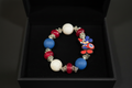 Character Bead Bracelet with Mighty Mouse Charm – Each One Handcrafted & One‑of‑a‑Kindv