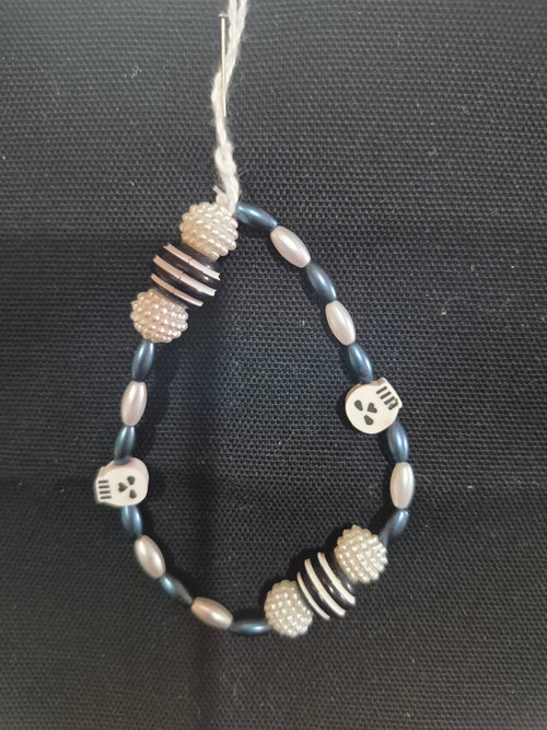 Bracelet - Each One Handcrafted w/beads and Halloween Themed, One‑of‑a‑Kind