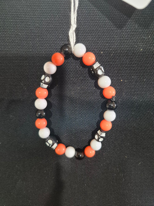 Bracelet - Each One Handcrafted w/beads and Halloween Themed, One‑of‑a‑Kind