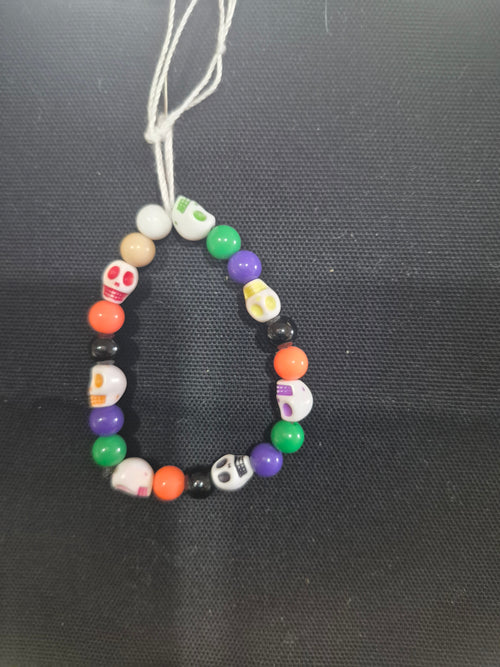 Bracelet - Each One Handcrafted w/beads and Halloween Themed, One‑of‑a‑Kind