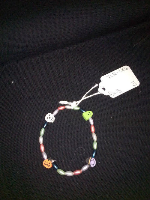 Bracelet - Each One Handcrafted w/beads and Halloween Themed, One‑of‑a‑Kind