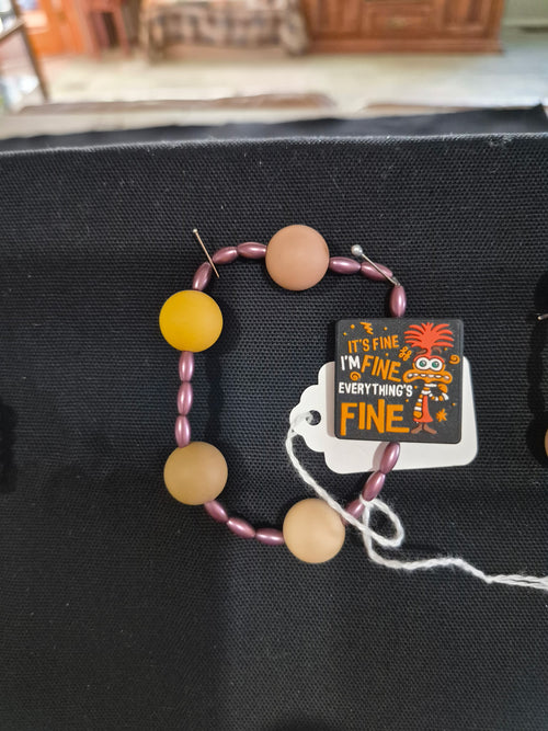 Bracelet - Character and Bead w/ Road Runner Charm – Each One Handcrafted & One‑of‑a‑Kind