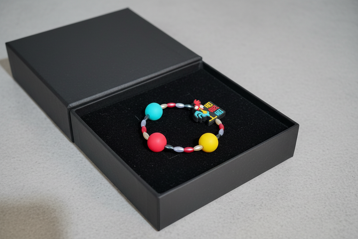 Character Bead Bracelet with Road Runner Charm – Each One Handcrafted & One‑of‑a‑Kind