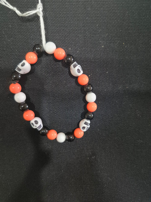 Bracelet - Each One Handcrafted w/beads and Halloween Themed, One‑of‑a‑Kind