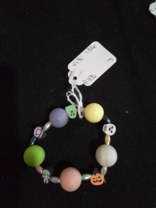 Bracelet - Each One Handcrafted w/beads and Halloween Themed, One‑of‑a‑Kind