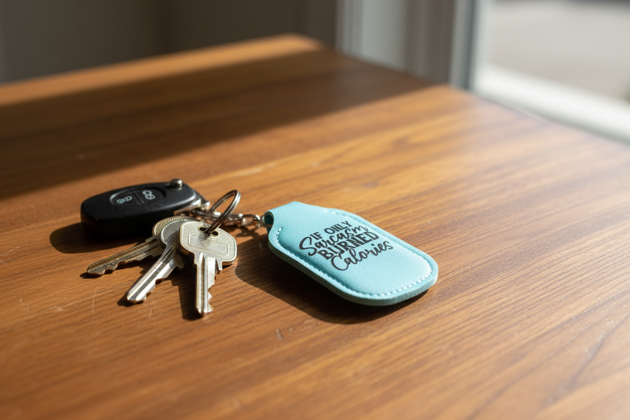 Key-Chain Holder - Hand Sanitizer - Sayings