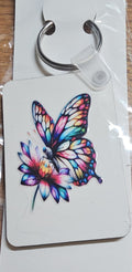 Key-Chains - Rectangle – a Handcrafted and Limited Butterfly Design - 12 Designs