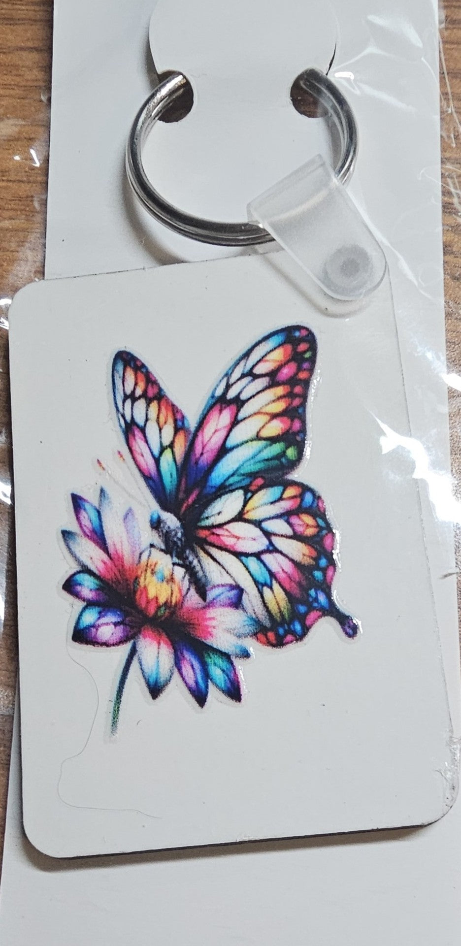 Key-Chains - Rectangle – a Handcrafted and Limited Butterfly Design - 12 Designs