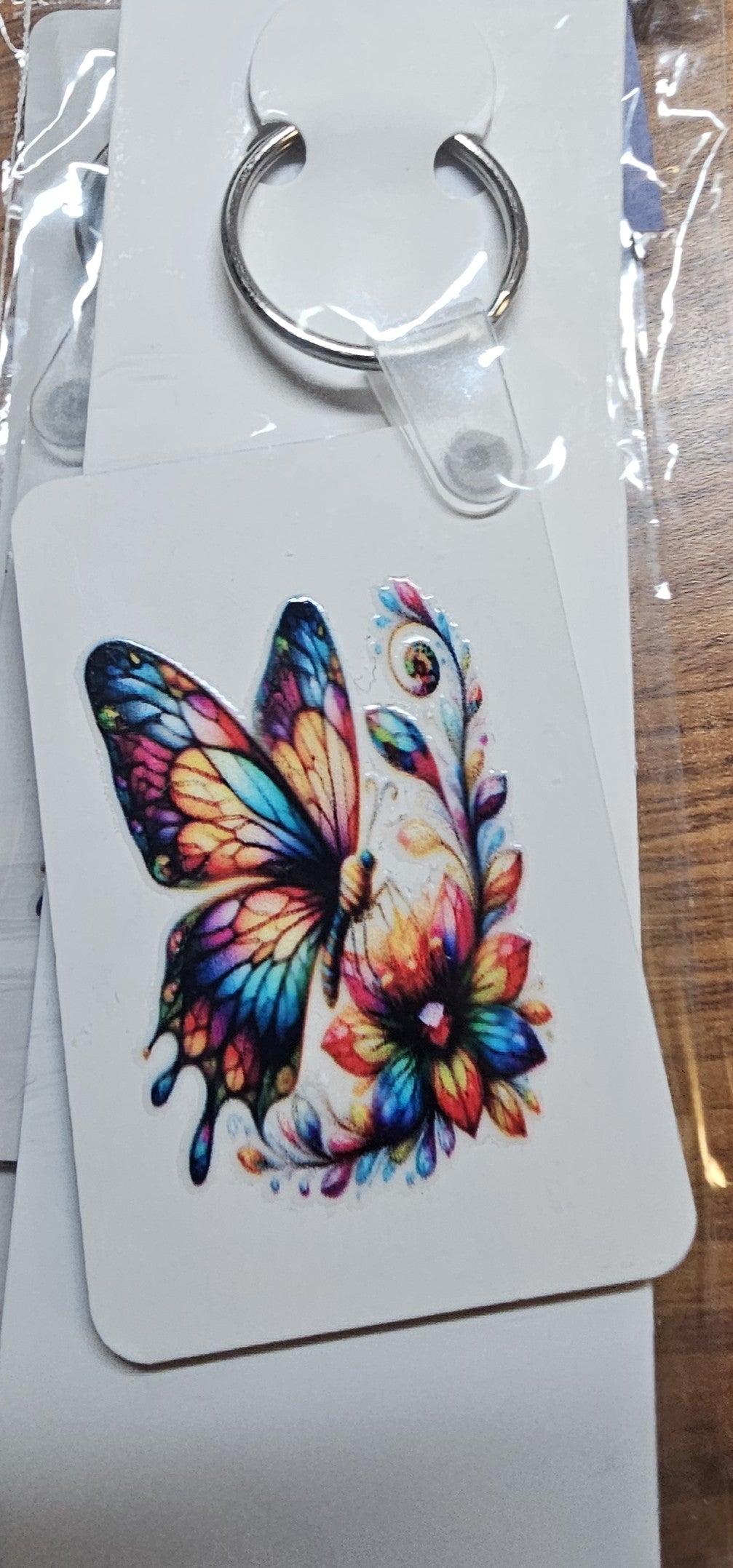 Key-Chains - Rectangle – a Handcrafted and Limited Butterfly Design - 12 Designs
