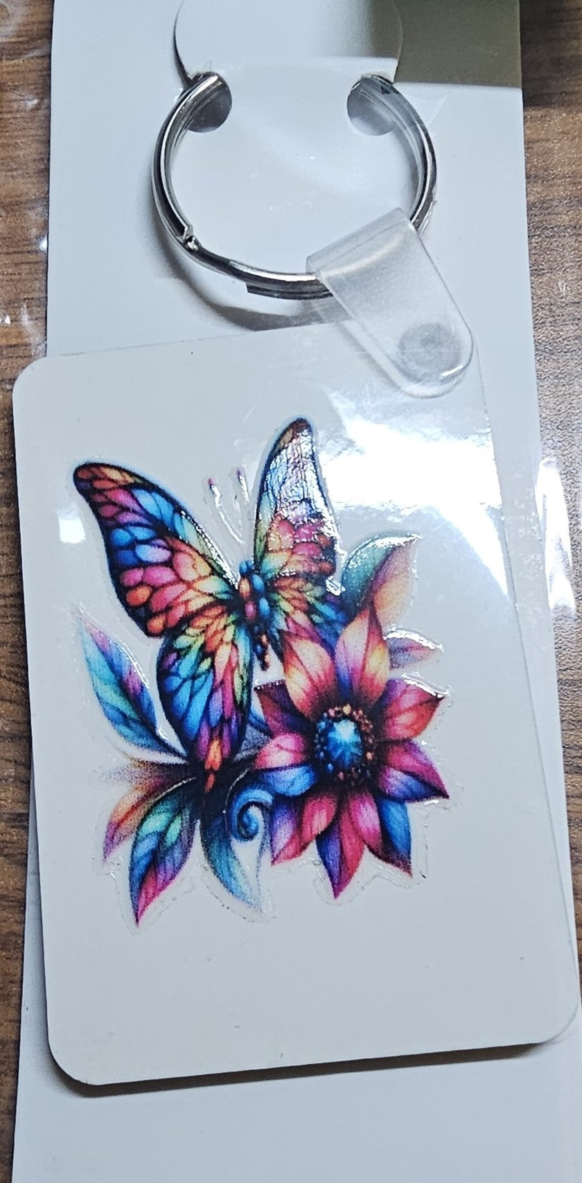 Key-Chains - Rectangle – a Handcrafted and Limited Butterfly Design - 12 Designs