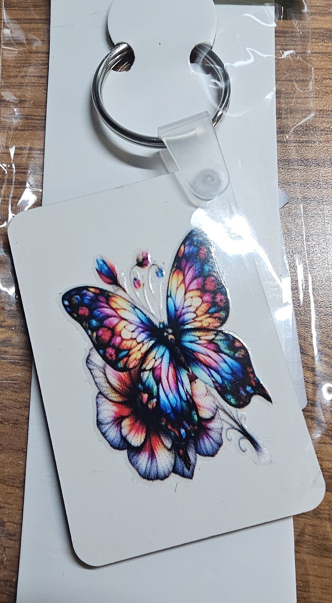 Key-Chains - Rectangle – a Handcrafted and Limited Butterfly Design - 12 Designs