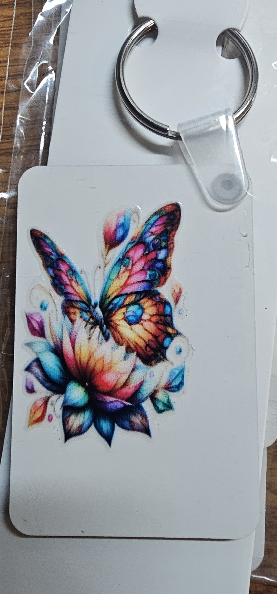Key-Chains - Rectangle – a Handcrafted and Limited Butterfly Design - 12 Designs