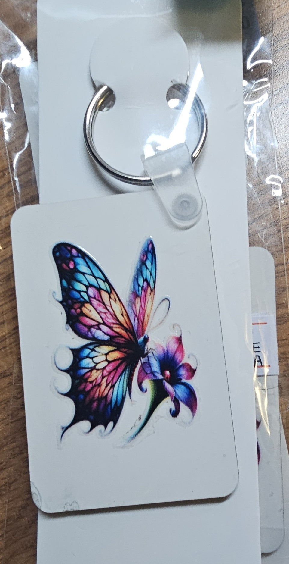 Key-Chains - Rectangle – a Handcrafted and Limited Butterfly Design - 12 Designs