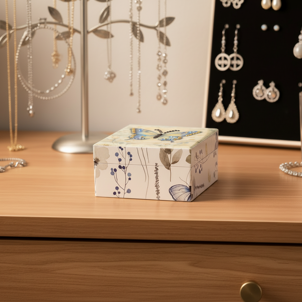 Keepsake Box - Wood - Butterfly