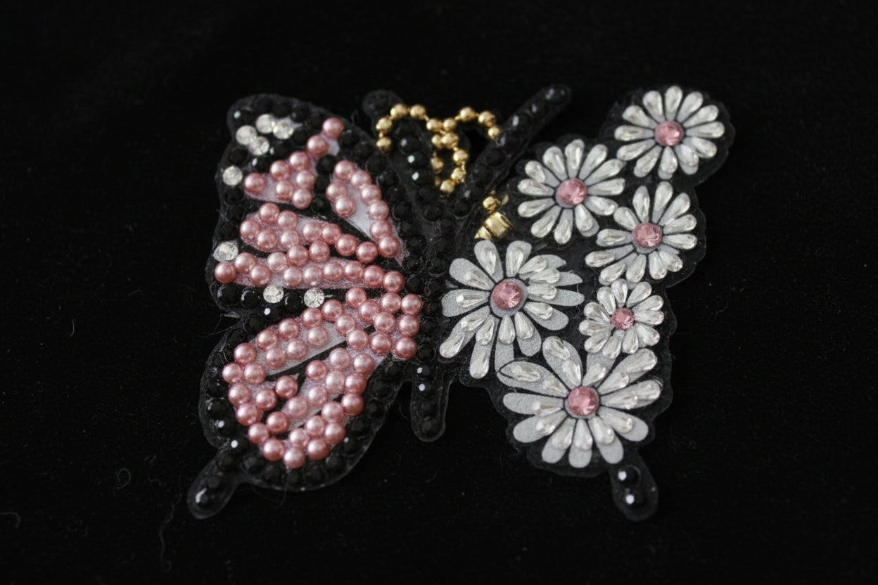 Handcrafted Diamond Art Keychains – Butterfly - 11