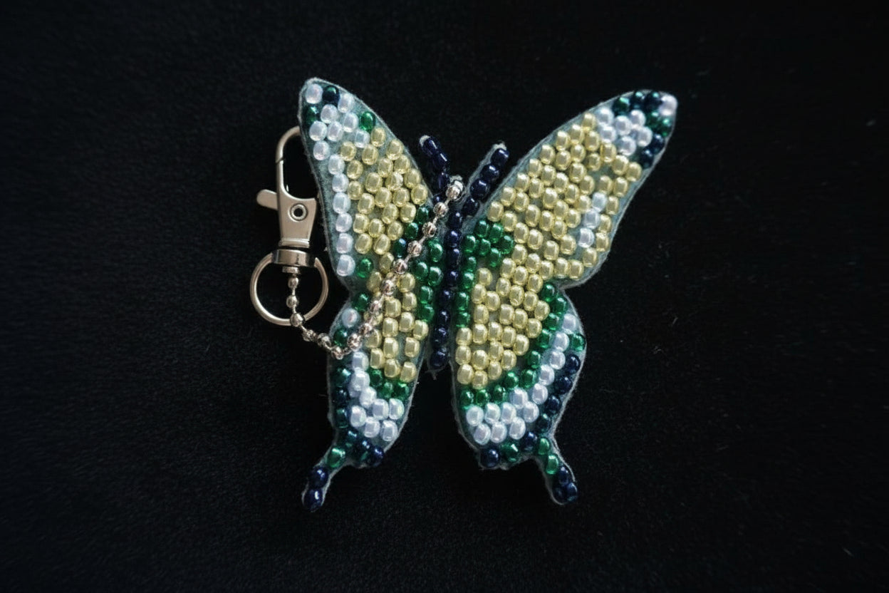 Handcrafted Diamond Art Keychains – Butterfly - 09