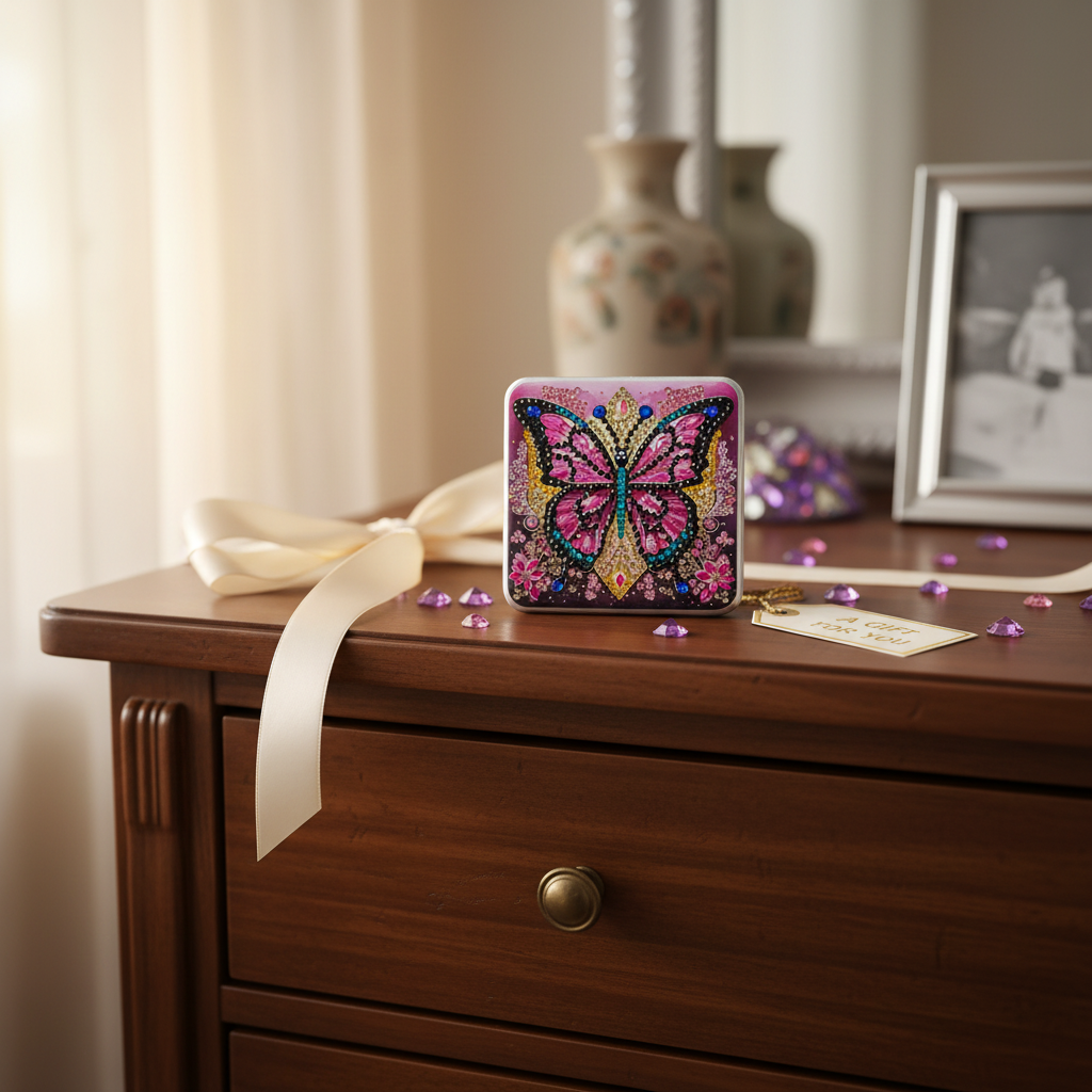 Keepsake Box - Plastic - Butterfly