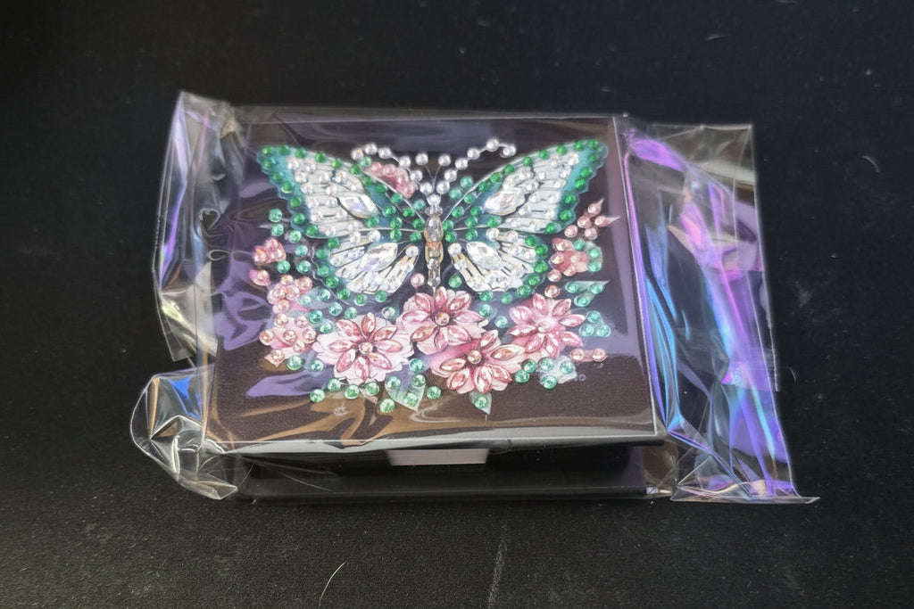 Keepsake Box - Flax Leather - Butterfly