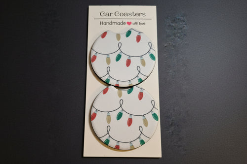 Car Coasters - Christmas Edition - Handcrafted w/ - Lights Design