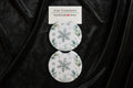 Car Coasters - Christmas Edition - Handcrafted w/ - Snowflake White Design