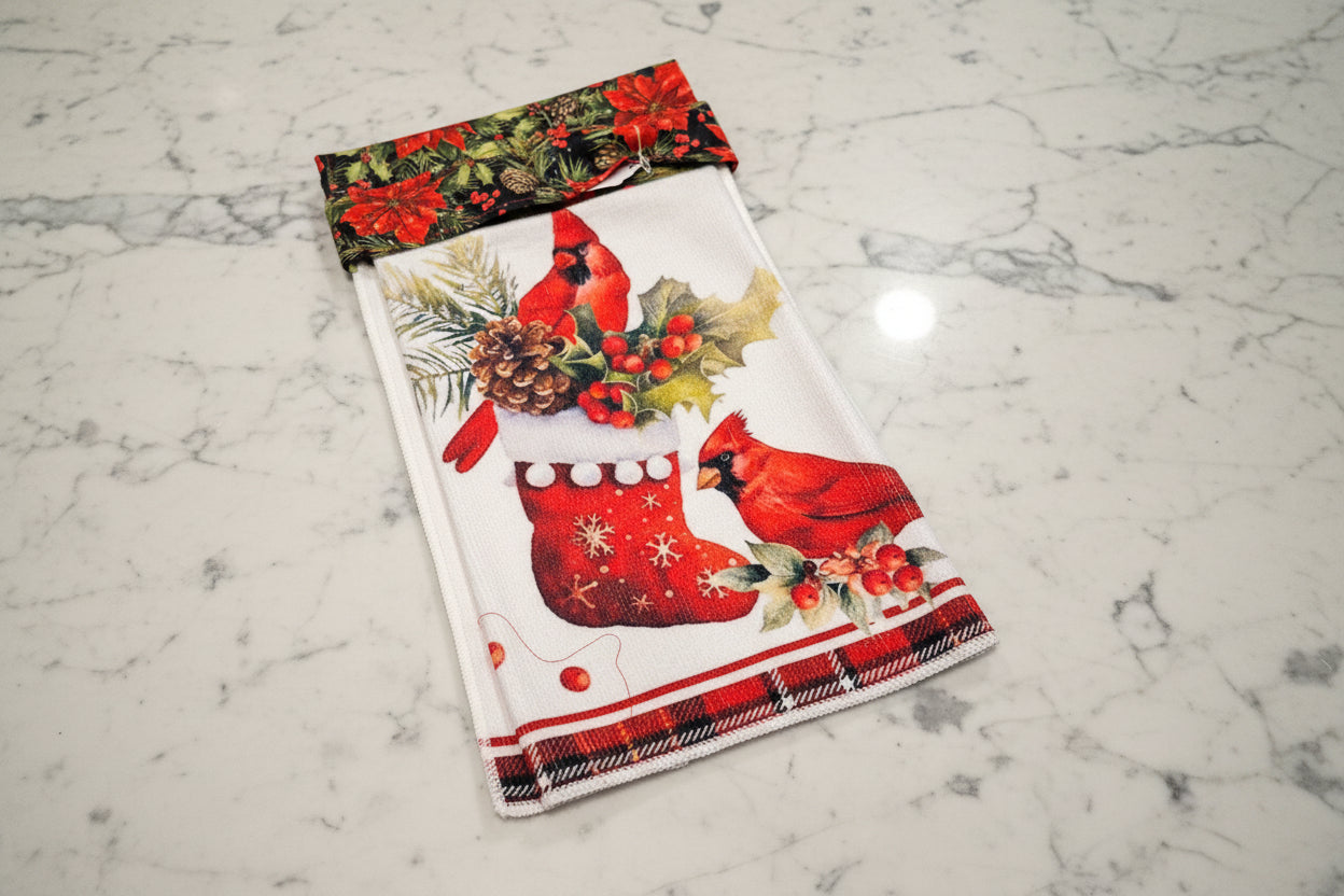 Non-Slip Stove Towels - Cardinal - 6 designs to choose from