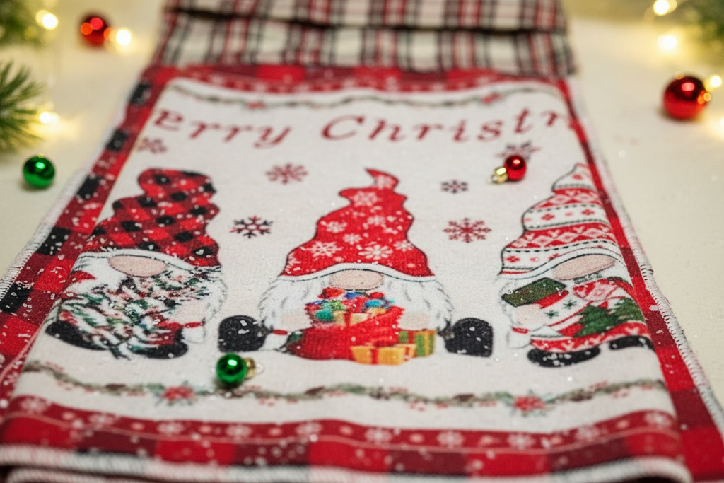 Non-Slip Stove Towels - Christmas – Gnome W-Plaid