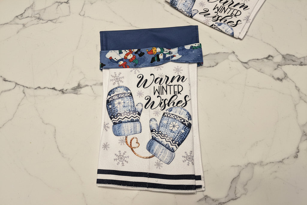 Non-Slip Stove Towels - Christmas – Mittens – Topper Snowmen