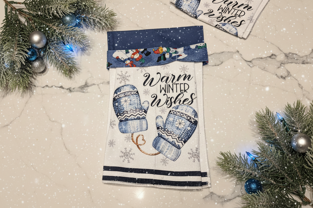 Non-Slip Stove Towels - Christmas – Mittens – Topper Snowmen
