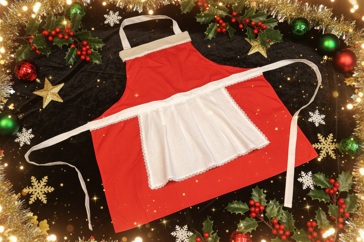 Apron - Adult - Christmas - Mrs. Clause w/Arpon