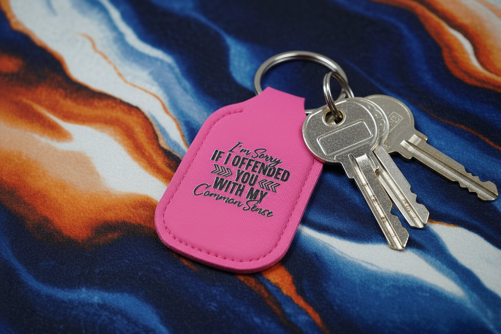 Key-Chain Holder - Hand Sanitizer - Sayings
