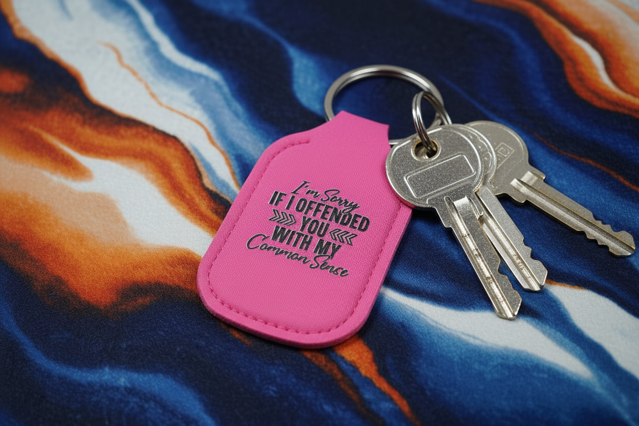 Key-Chain Holder - Hand Sanitizer - Sayings