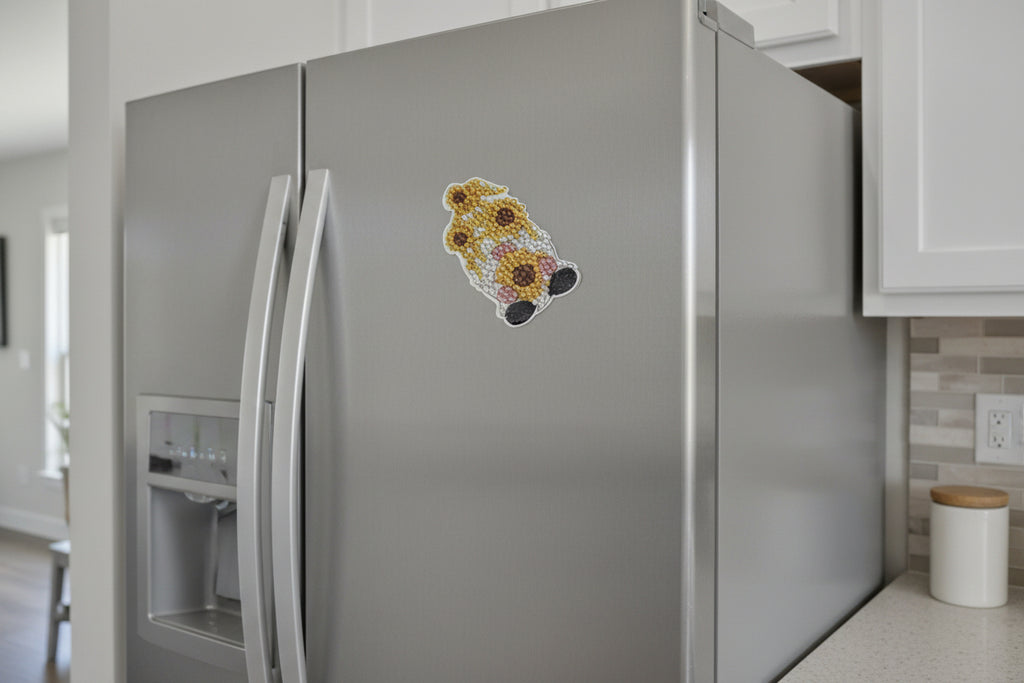 Diamond Art - Sunflower Gnome Magnet