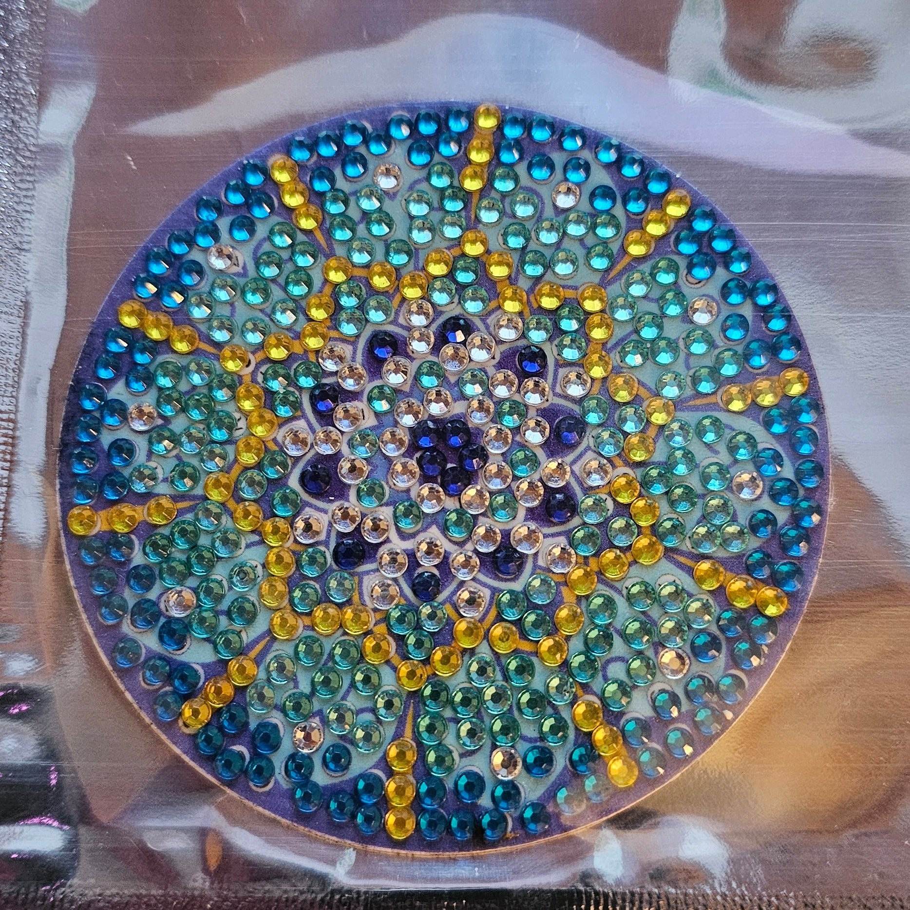 Diamond Art - Mandala Design and Each One is a Handcrafted Magnet, One-of-a-Kind