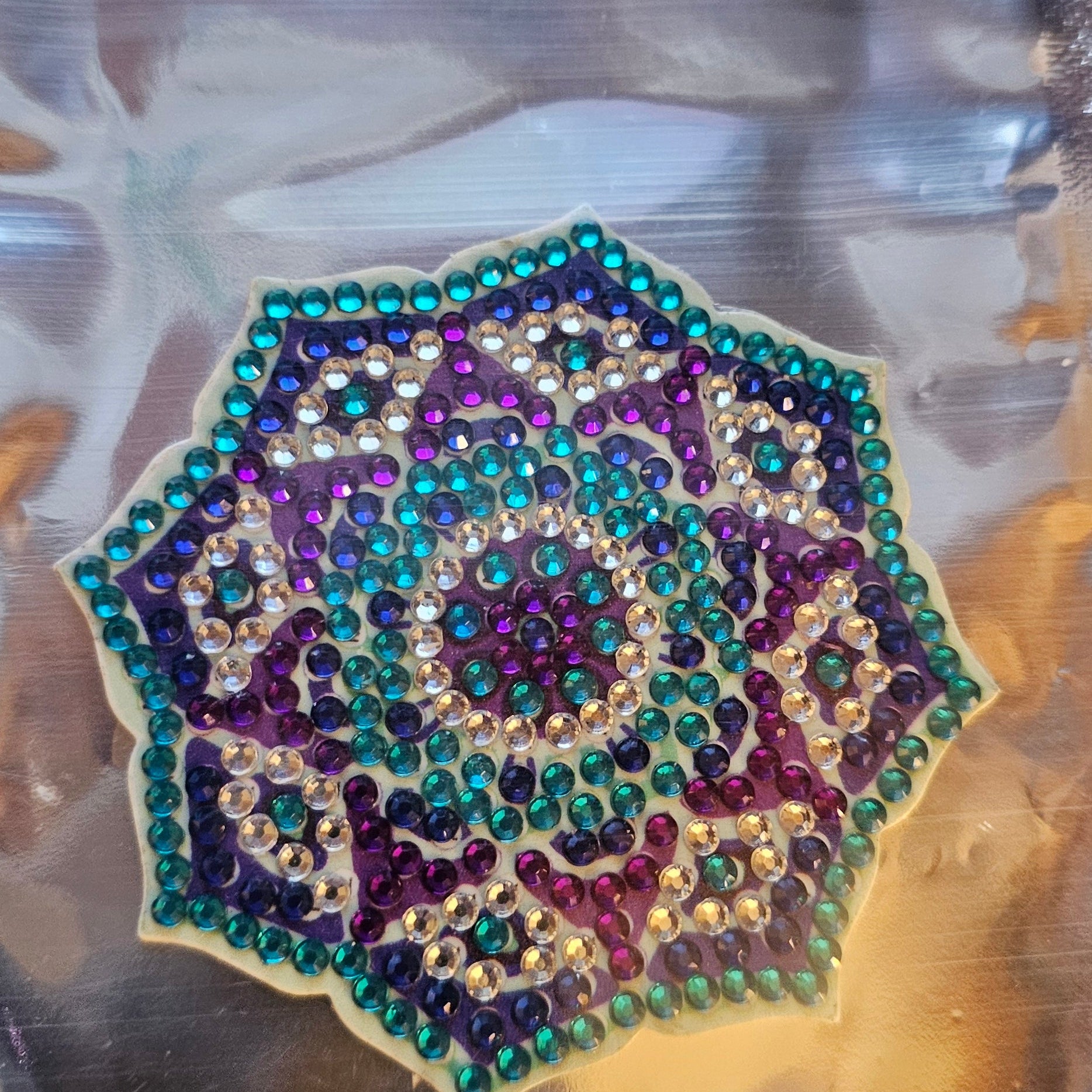 Diamond Art - Mandala Design and Each One is a Handcrafted Magnet, One-of-a-Kind