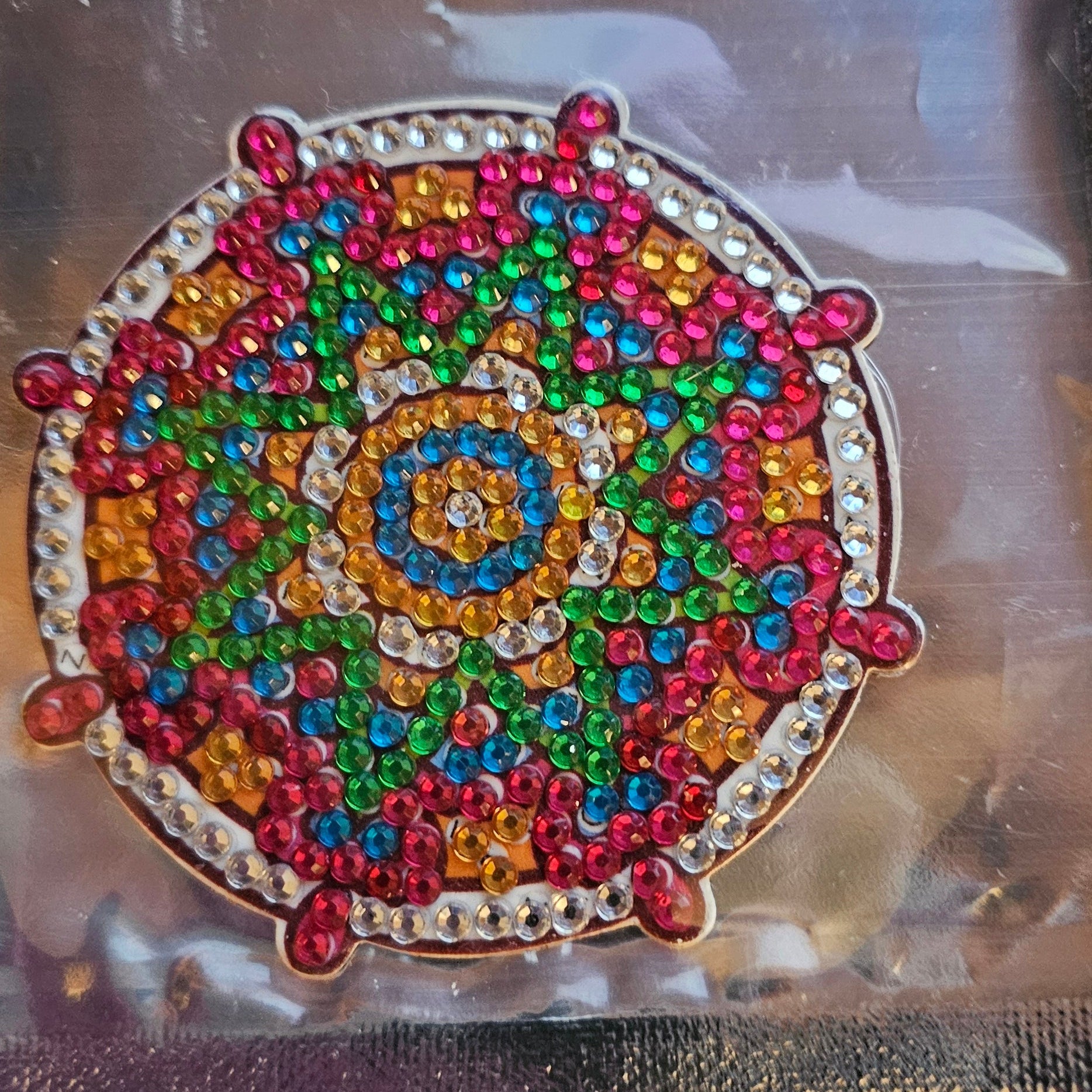 Diamond Art - Mandala Design and Each One is a Handcrafted Magnet, One-of-a-Kind