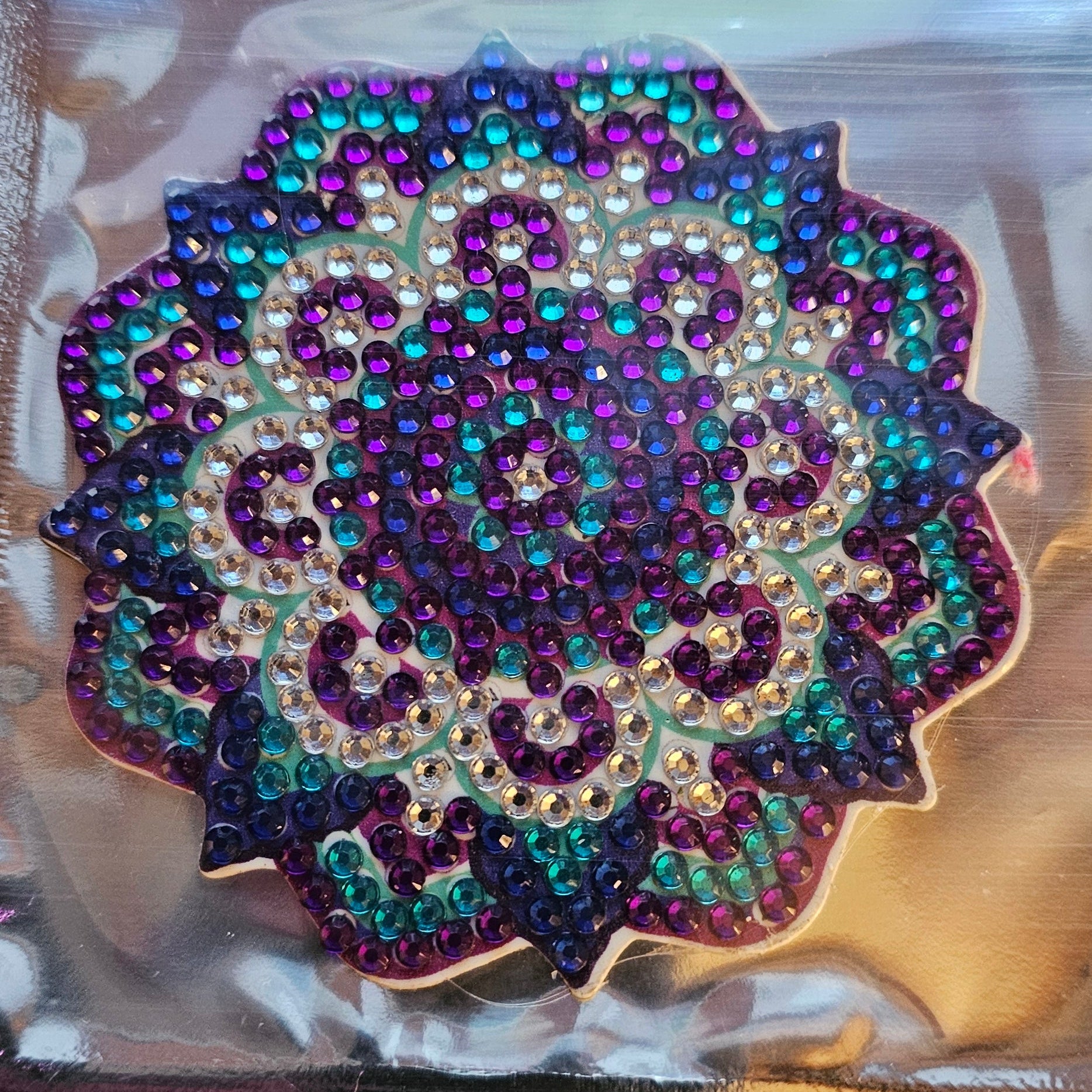 Diamond Art - Mandala Design and Each One is a Handcrafted Magnet, One-of-a-Kind