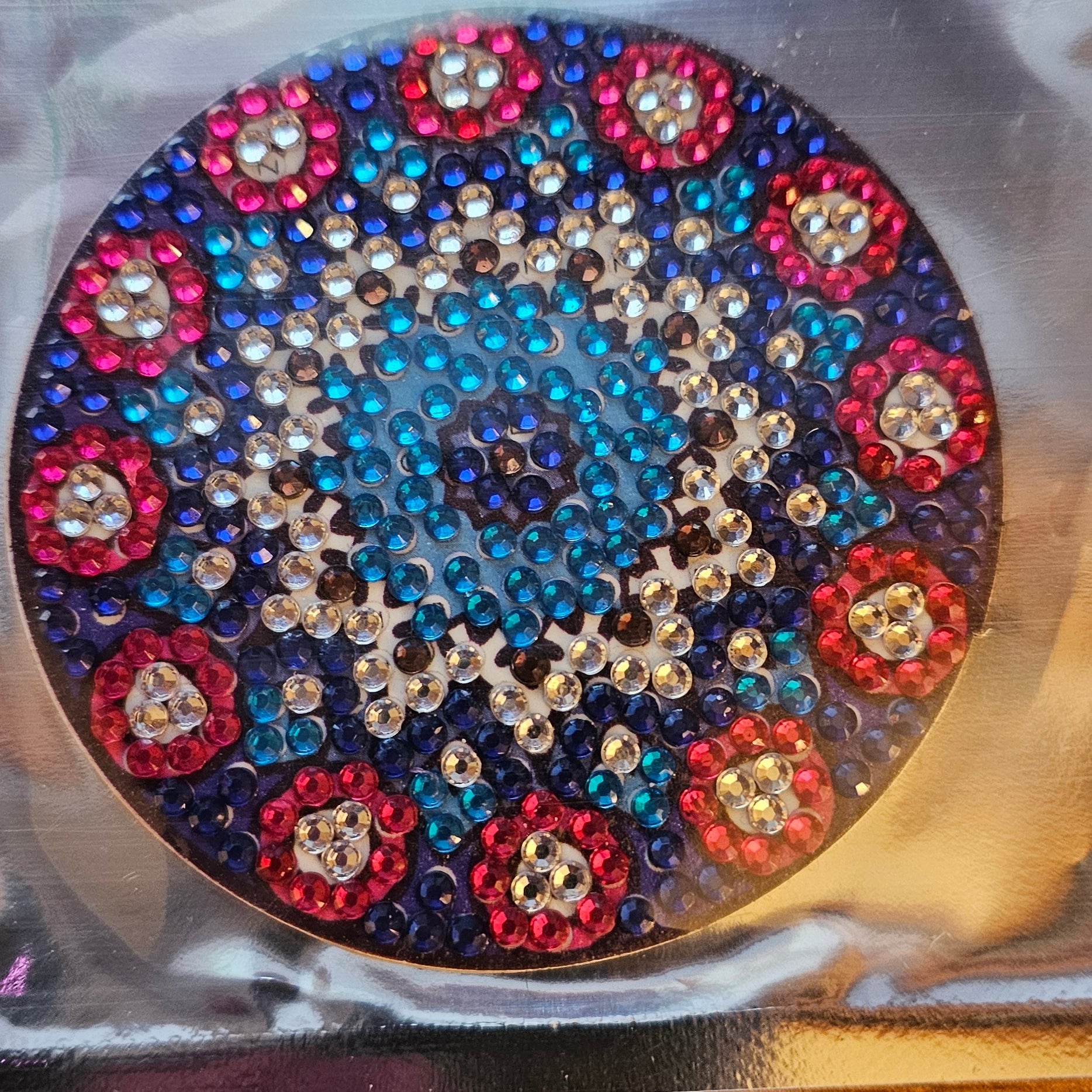 Diamond Art - Mandala Design and Each One is a Handcrafted Magnet, One-of-a-Kind